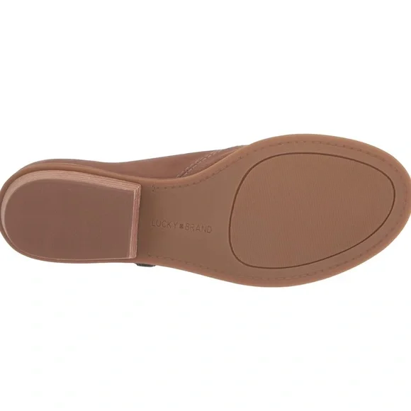 NWOT LUCKY BRAND SERKIE OPEN TOE SLIP ON SANDAL HEELS - Picture 9 of 12